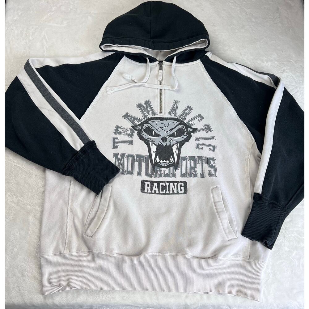 Team Arctic Cat Motorsport Racing Hooded Sweatshirt size Large J. America